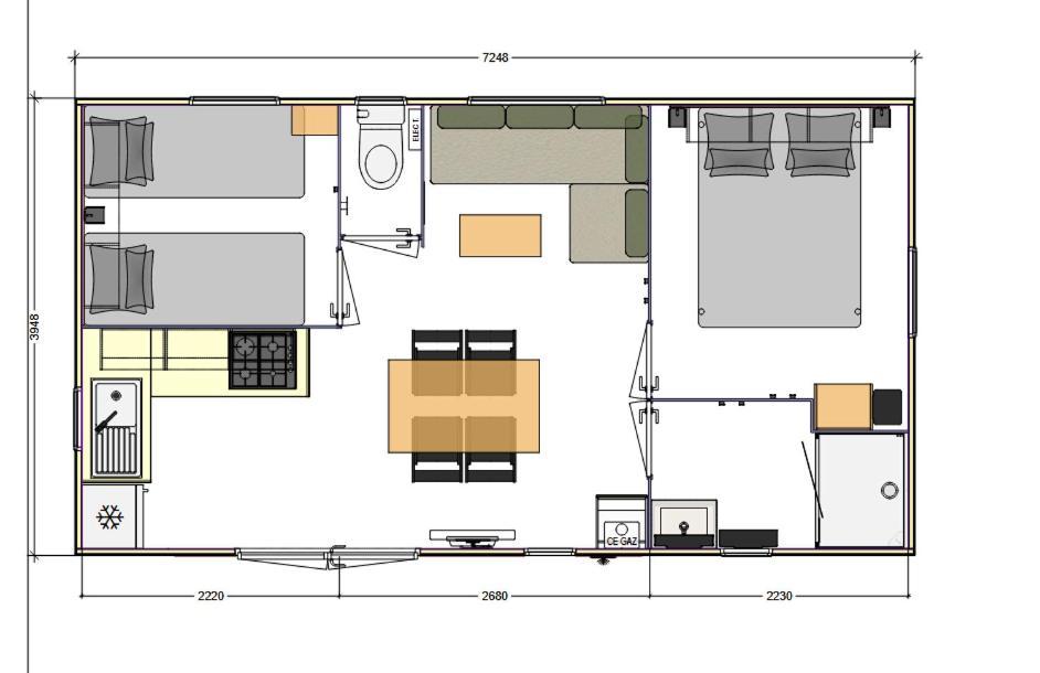 Camping Sites Et Paysages Les Pres Hauts ซิสเตรง ห้อง รูปภาพ